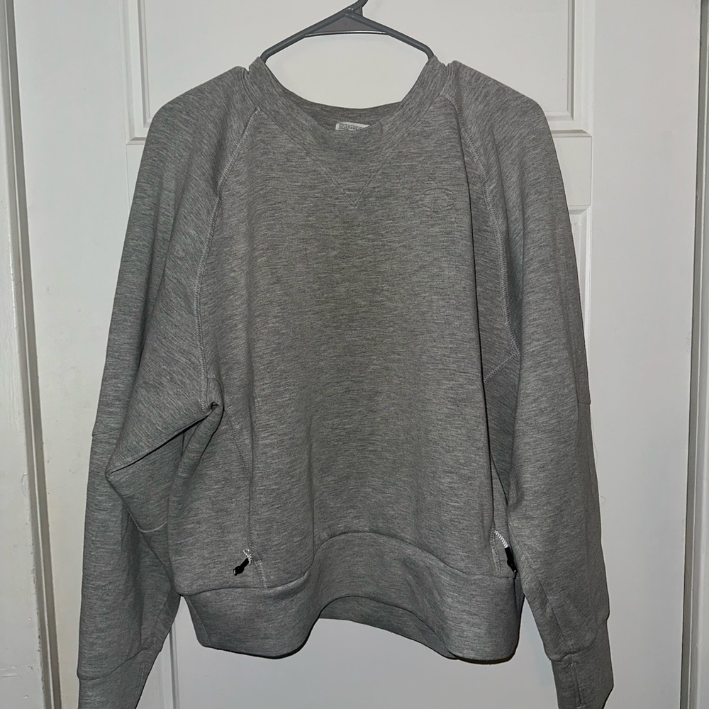 Champion Women's Gray Crew Neck Sweater